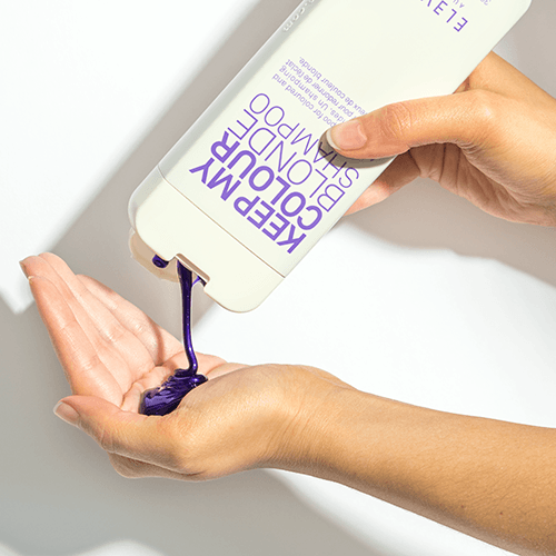 Eleven Australia Purple shampoo from bottle 