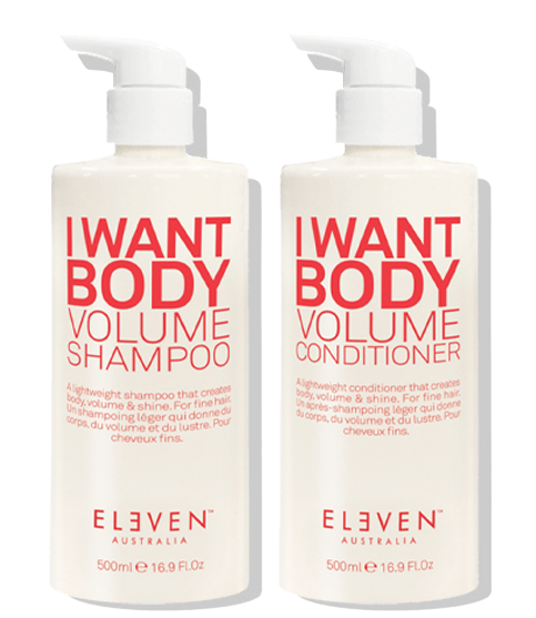Eleven Australia I want Body Volume Shampoo and Conditioner Duo Set 500ml